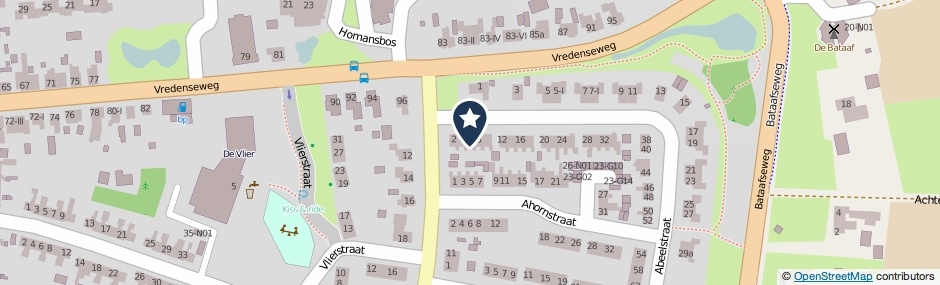 Kaartweergave Abeelstraat 6 in Winterswijk