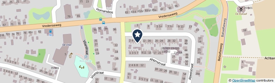 Kaartweergave Abeelstraat 8 in Winterswijk