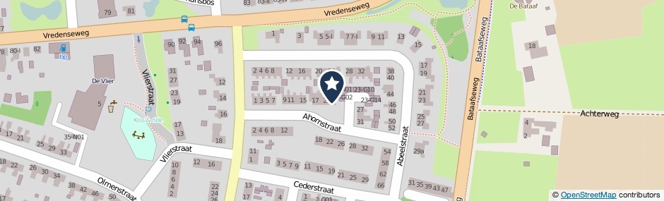 Kaartweergave Ahornstraat 23 in Winterswijk