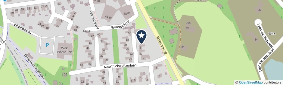 Kaartweergave Albert Schweitzerlaan 10 in Winterswijk