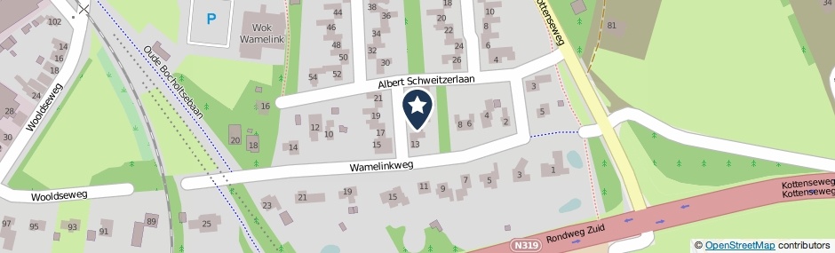 Kaartweergave Albert Schweitzerlaan 11 in Winterswijk
