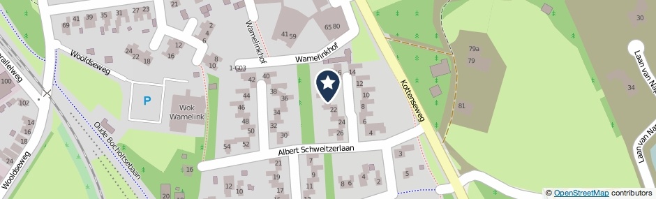 Kaartweergave Albert Schweitzerlaan 20 in Winterswijk