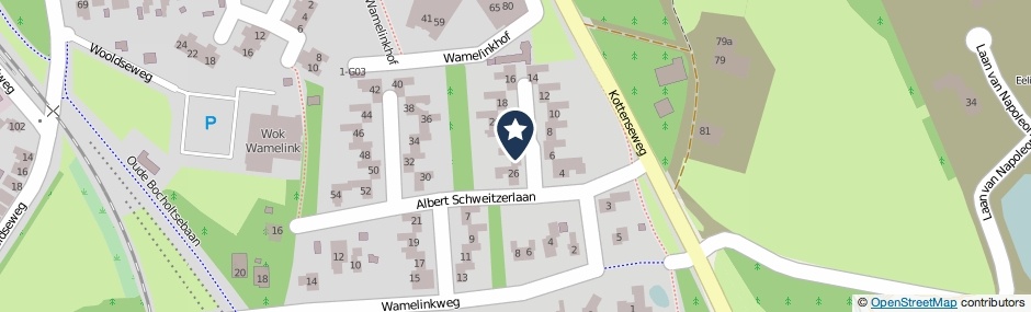 Kaartweergave Albert Schweitzerlaan 24 in Winterswijk