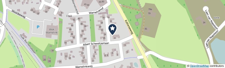 Kaartweergave Albert Schweitzerlaan 6 in Winterswijk