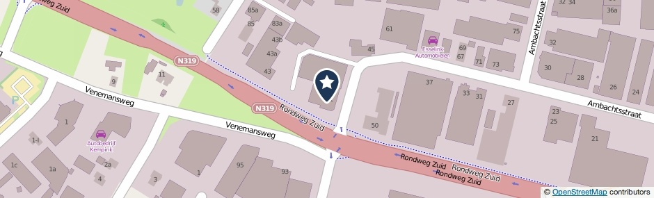 Kaartweergave Ambachtsstraat 41 in Winterswijk