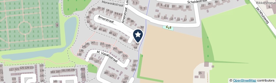 Kaartweergave Amerstraat 70 in Winterswijk