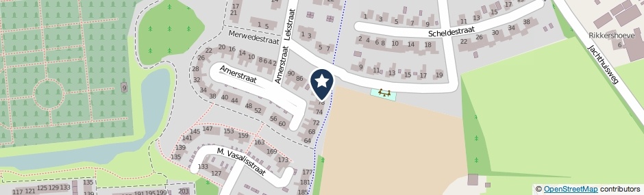 Kaartweergave Amerstraat 80 in Winterswijk