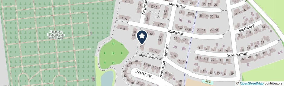 Kaartweergave Amstelstraat 17 in Winterswijk