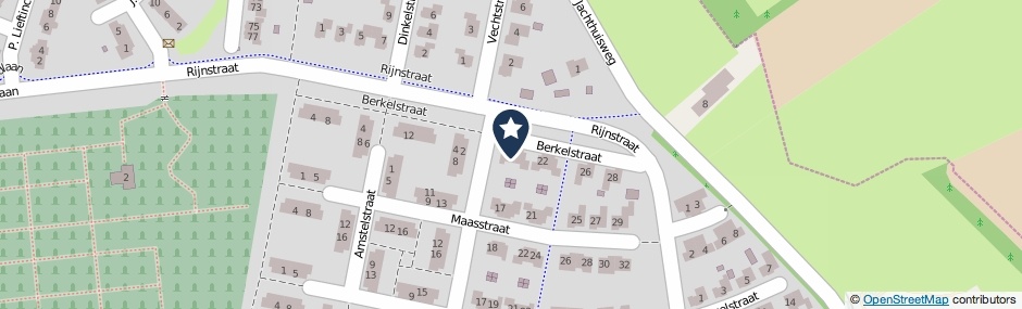 Kaartweergave Berkelstraat 18 in Winterswijk