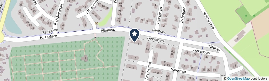 Kaartweergave Berkelstraat 2 in Winterswijk