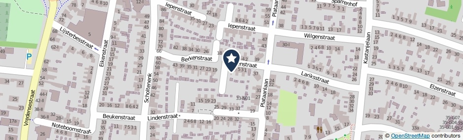 Kaartweergave Berkenstraat 9 in Winterswijk