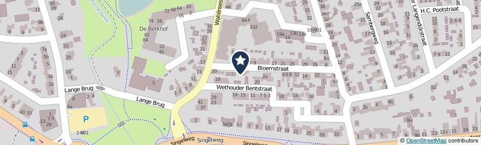 Kaartweergave Bloemstraat 2 in Winterswijk