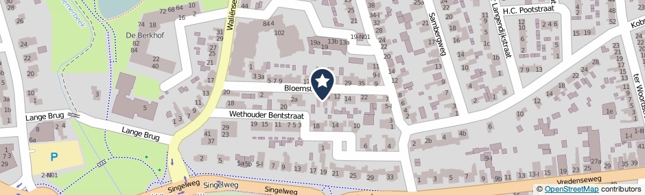 Kaartweergave Bloemstraat 6 in Winterswijk