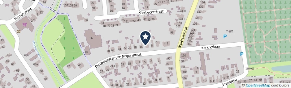 Kaartweergave Burgemeester Van Nispenstraat 12 in Winterswijk