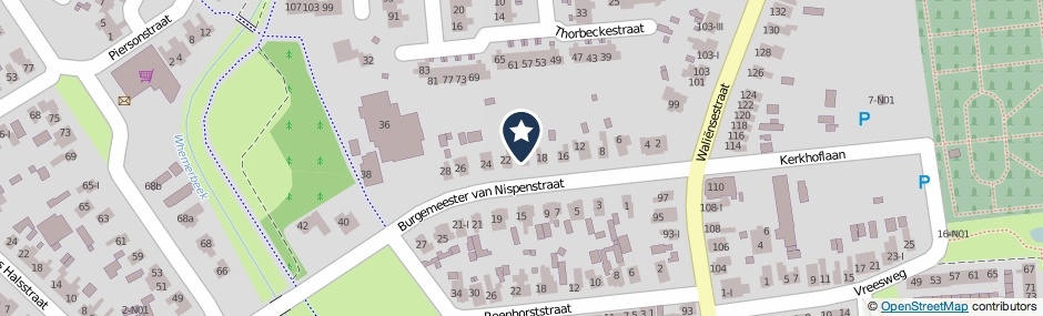 Kaartweergave Burgemeester Van Nispenstraat 20 in Winterswijk