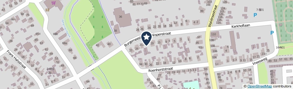 Kaartweergave Burgemeester Van Nispenstraat 21 in Winterswijk