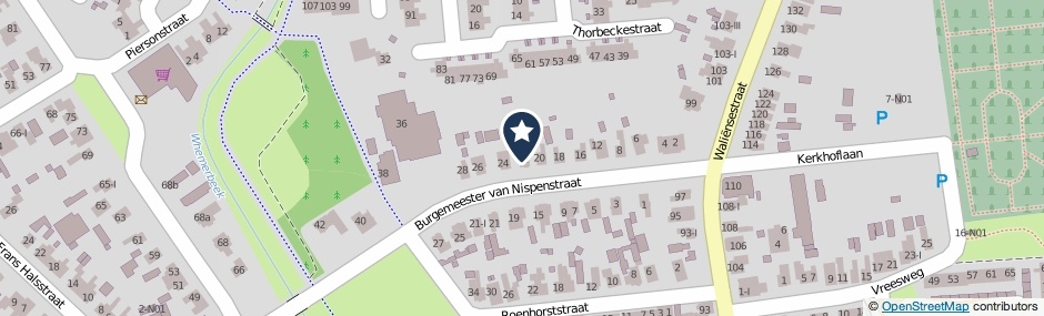 Kaartweergave Burgemeester Van Nispenstraat 22 in Winterswijk