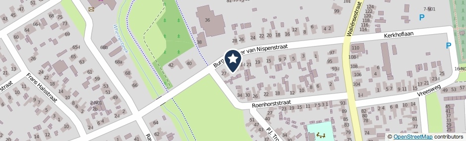 Kaartweergave Burgemeester Van Nispenstraat 25 in Winterswijk