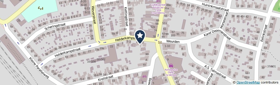 Kaartweergave Helderkampstraat 1-I in Winterswijk