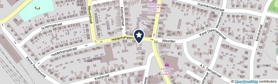 Kaartweergave Helderkampstraat 1 in Winterswijk