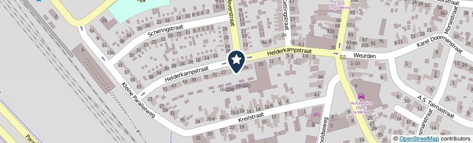 Kaartweergave Helderkampstraat 23-A in Winterswijk