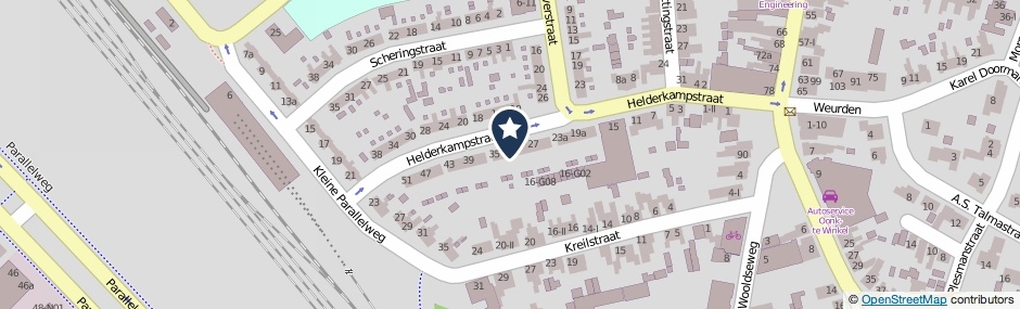 Kaartweergave Helderkampstraat 33-A in Winterswijk
