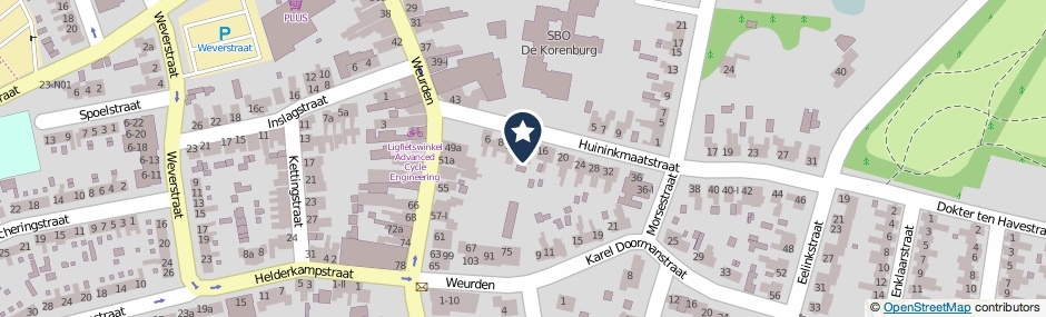 Kaartweergave Huininkmaatstraat 14 in Winterswijk