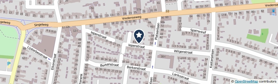 Kaartweergave Iepenstraat 2 in Winterswijk
