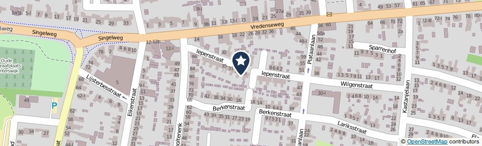 Kaartweergave Iepenstraat 25 in Winterswijk