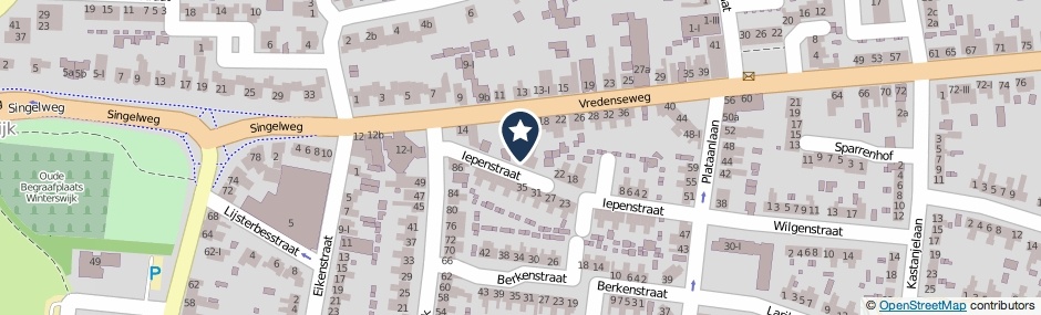 Kaartweergave Iepenstraat 30 in Winterswijk