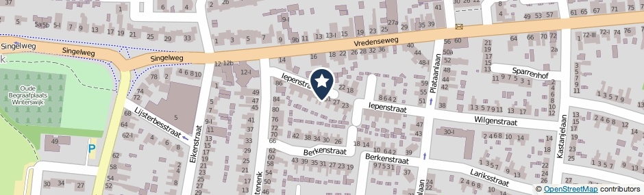 Kaartweergave Iepenstraat 33 in Winterswijk