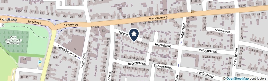 Kaartweergave Iepenstraat 35 in Winterswijk