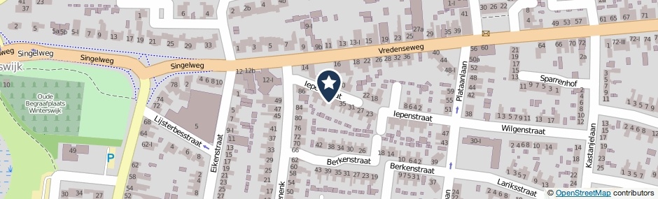 Kaartweergave Iepenstraat 41 in Winterswijk