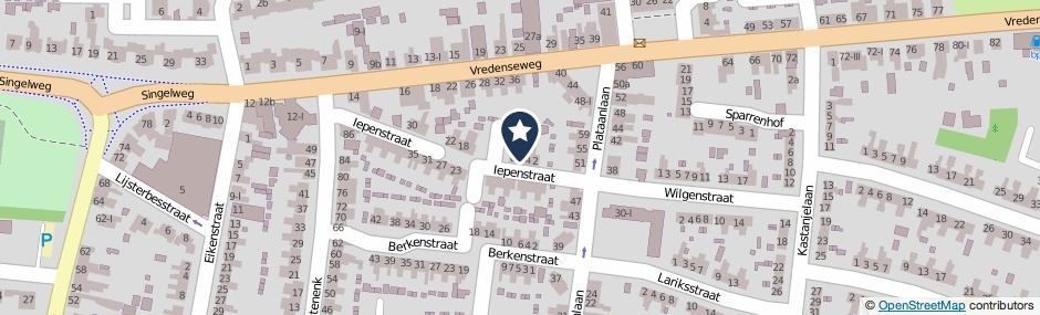 Kaartweergave Iepenstraat 6 in Winterswijk