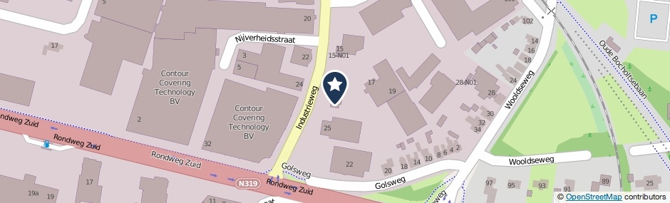 Kaartweergave Industrieweg 17 in Winterswijk