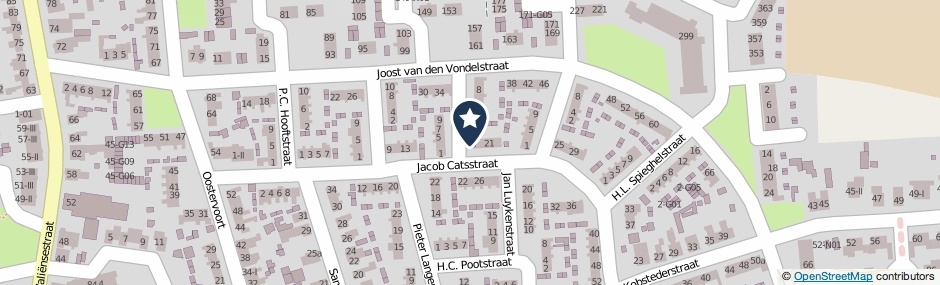 Kaartweergave Jacob Catsstraat 17 in Winterswijk