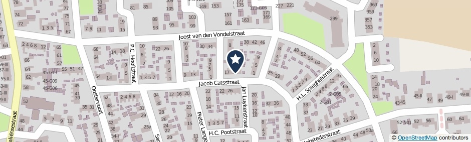 Kaartweergave Jacob Catsstraat 21 in Winterswijk