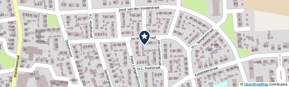 Kaartweergave Jacob Catsstraat 22 in Winterswijk