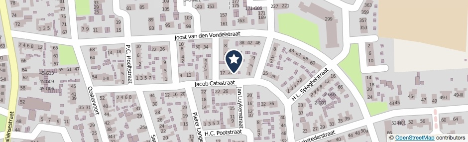 Kaartweergave Jacob Catsstraat 23 in Winterswijk