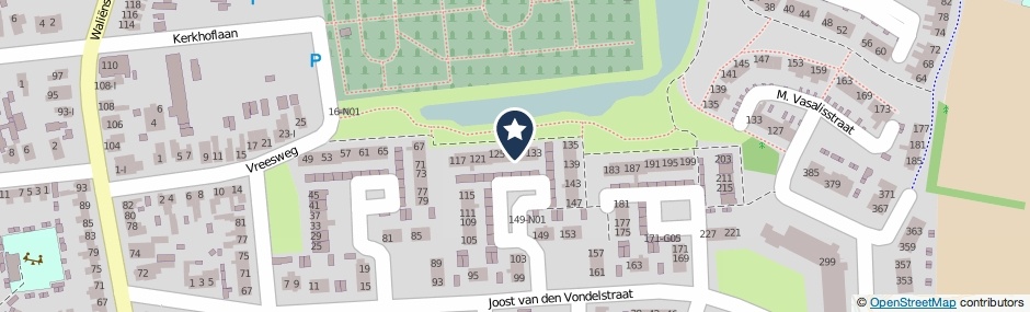 Kaartweergave Joost Van Den Vondelstraat 129 in Winterswijk