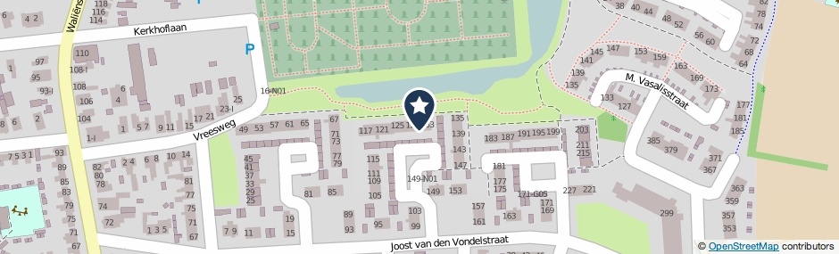 Kaartweergave Joost Van Den Vondelstraat 131 in Winterswijk