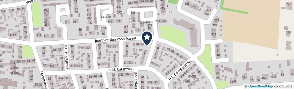 Kaartweergave Joost Van Den Vondelstraat 46 in Winterswijk