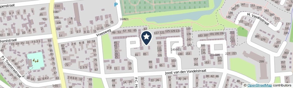 Kaartweergave Joost Van Den Vondelstraat 79 in Winterswijk