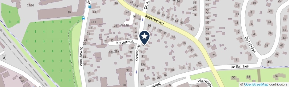Kaartweergave Kortestraat 5 in Winterswijk