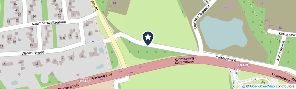 Kaartweergave Kottenseweg in Winterswijk