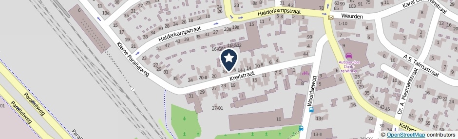 Kaartweergave Kreilstraat 16-I in Winterswijk