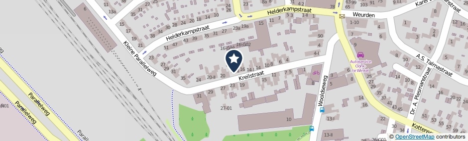 Kaartweergave Kreilstraat 16-II in Winterswijk