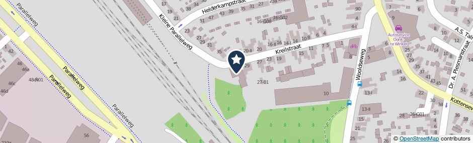 Kaartweergave Kreilstraat 31 in Winterswijk