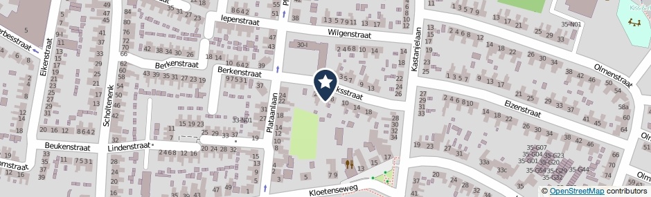 Kaartweergave Lariksstraat 6 in Winterswijk