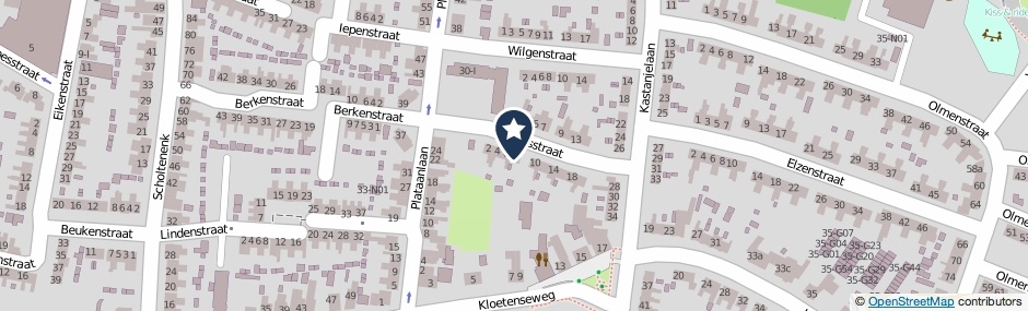 Kaartweergave Lariksstraat 8 in Winterswijk